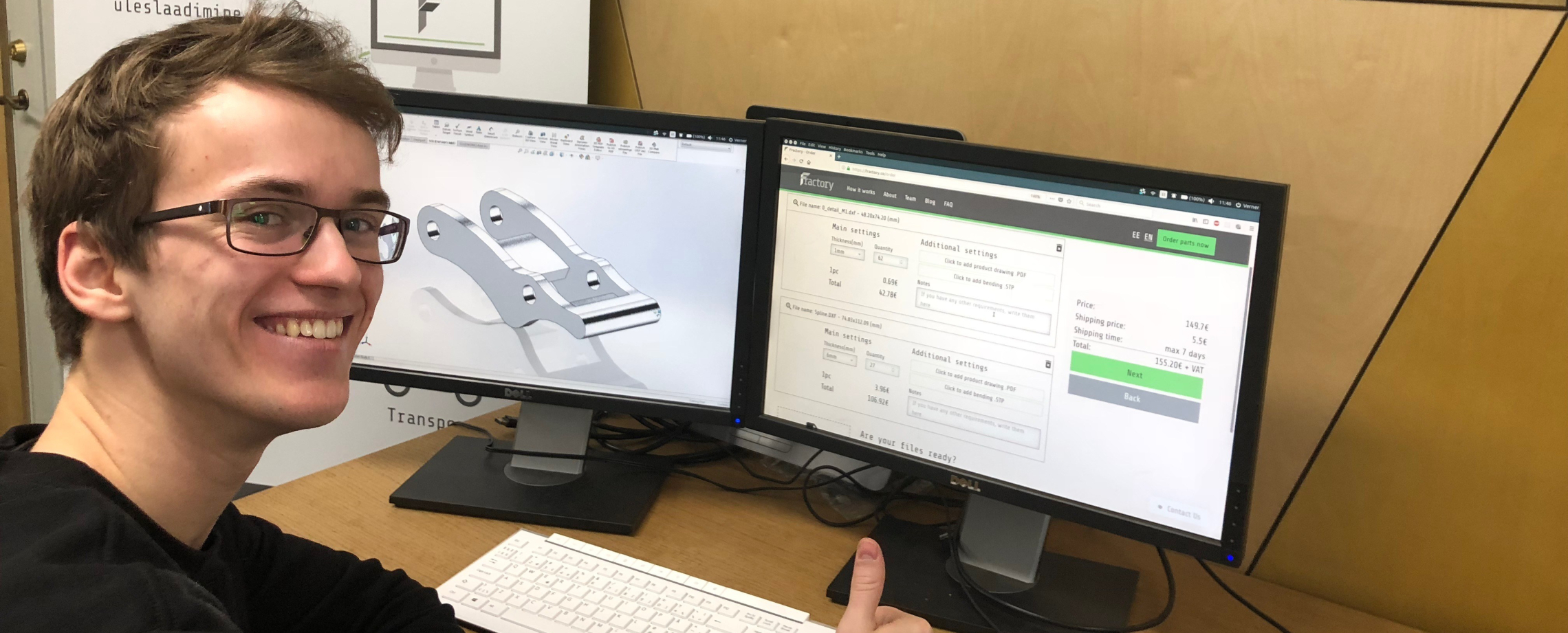 Alumiiniumi, vase, terase või muu metalli laserlõikuse hind sekunditega